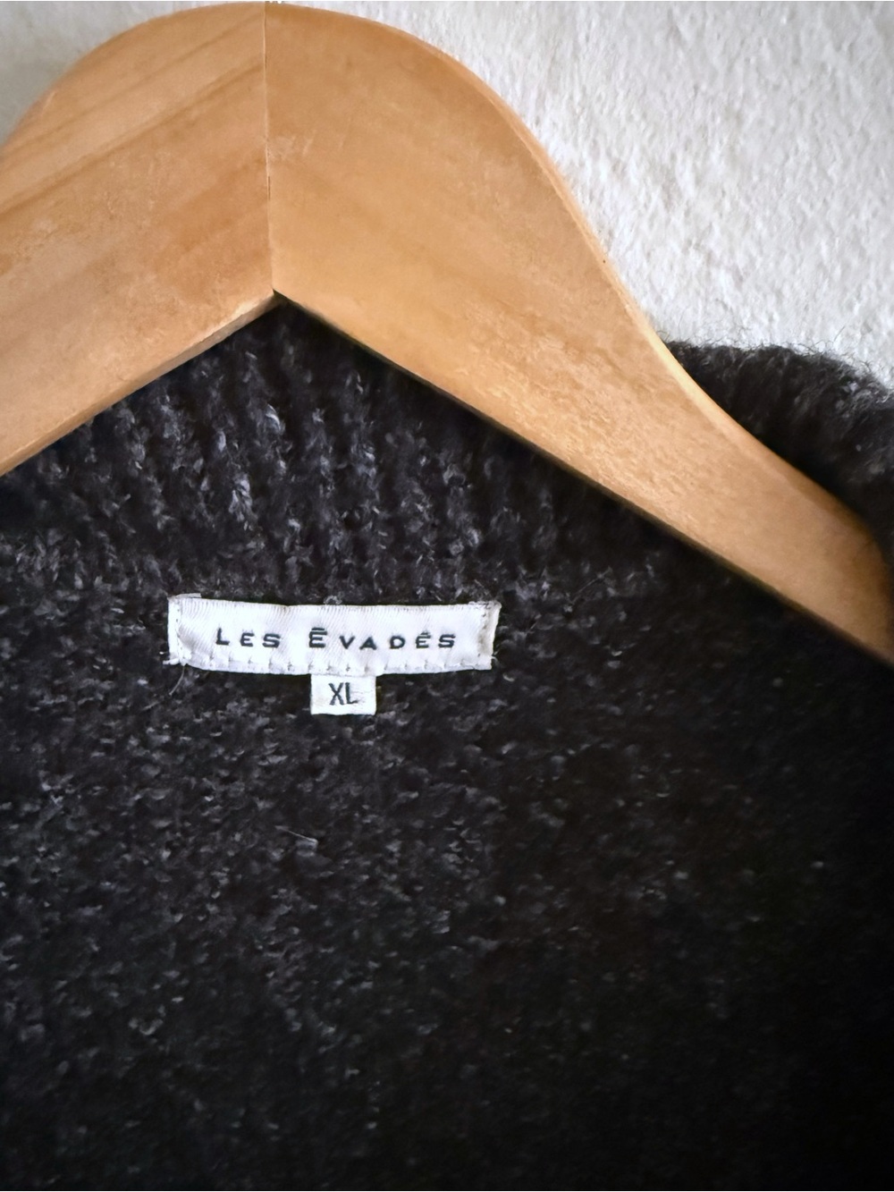 Charcoal Ruffle Cardigan Open-Front Knit Sweater - Picture 4 of 6
